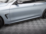 Street PRO Side Skirts Diffusers + Flaps compatible with BMW 4 Coupe / Gran Coupe / Cabrio M-Pack F32 / F36 / F33