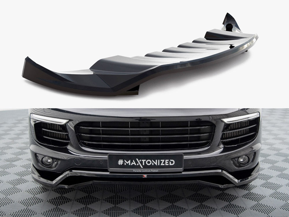 Front Splitter compatible with Porsche Cayenne Mk2 Facelift