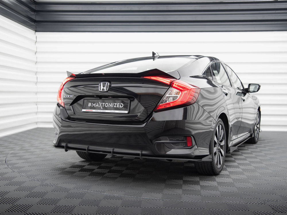 Street PRO Rear Diffuser + Flaps compatible with Honda Civic Mk10