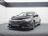 Street PRO Front Splitter + Flaps compatible with Honda Civic Mk10