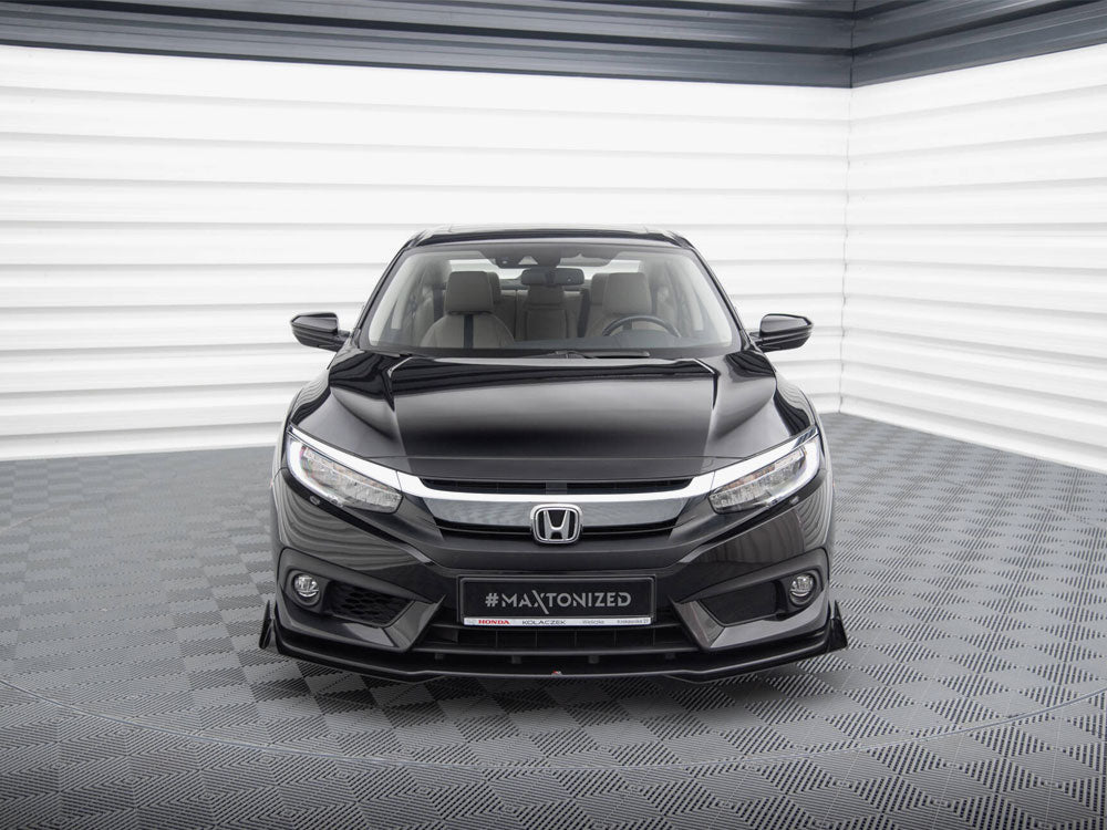 Street PRO Front Splitter + Flaps compatible with Honda Civic Mk10