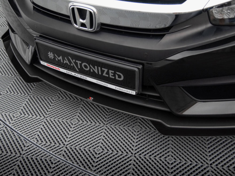 Street PRO Front Splitter + Flaps compatible with Honda Civic Mk10