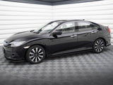 Street PRO Side Skirts Diffusers compatible with Honda Civic Mk10