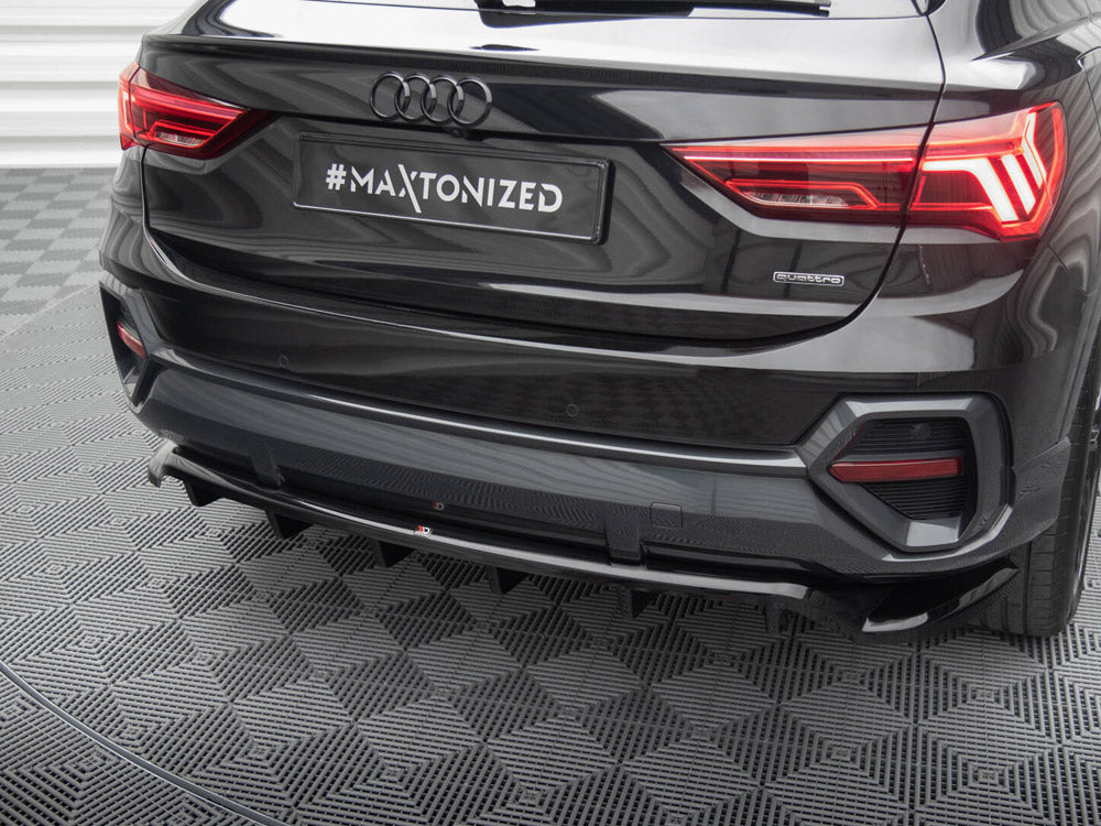 Rear Splitter (Vertical Bars) compatible with Audi Q3 Sportback F3