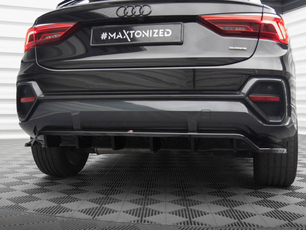 Rear Splitter (Vertical Bars) compatible with Audi Q3 Sportback F3