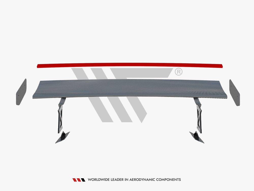 Carbon Fiber Spoiler + LED Light compatible with BMW M2 G87 / M240i / 2 M-Pack / 2 Standard G42