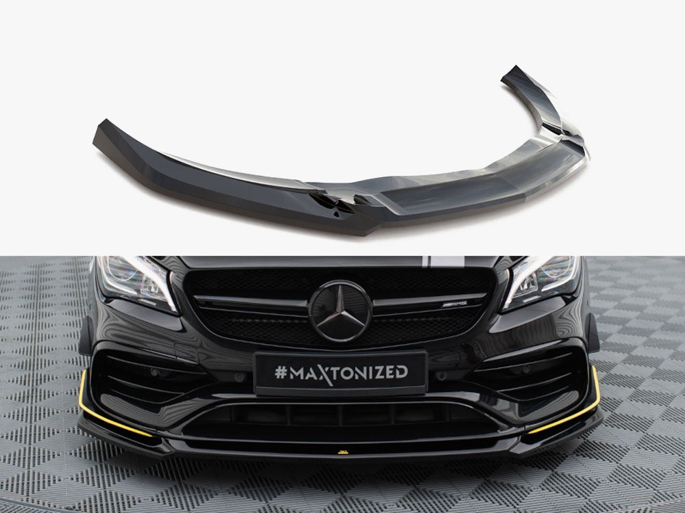 Front Splitter V.4 compatible with Mercedes-AMG CLA 45 Aero C117 Facelift