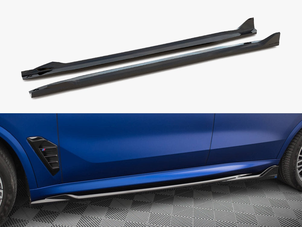 Side Skirts Diffusers V.2 compatible with BMW X5 M-Pack G05 Facelift