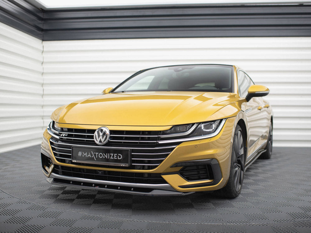 Front Splitter V.2 compatible with VW Arteon R-Line - Carbon Look