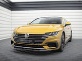 Front Splitter V.2 compatible with VW Arteon R-Line - Carbon Look