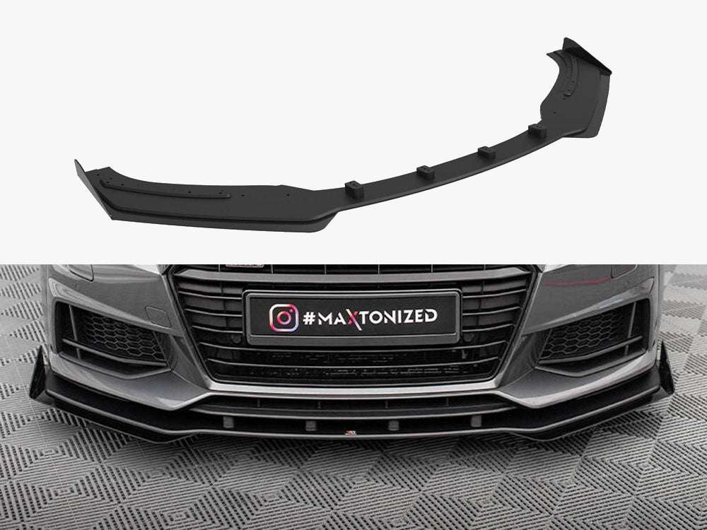 Street PRO Front Splitter + Flaps compatible with Audi TT S / S Line 8S