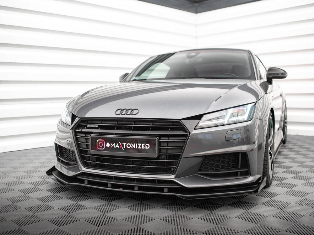 Street PRO Front Splitter + Flaps compatible with Audi TT S / S Line 8S
