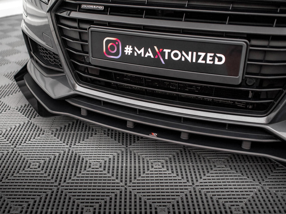 Street PRO Front Splitter + Flaps compatible with Audi TT S / S Line 8S
