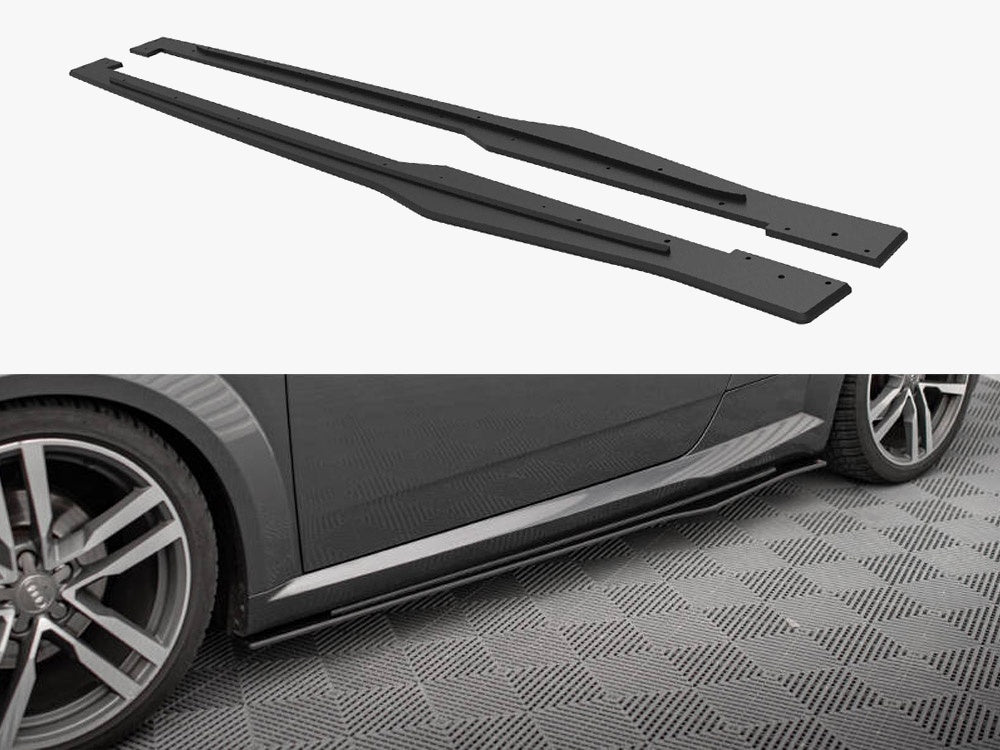 Street PRO Side Skirts Diffusers compatible with Audi TT S / S Line 8S