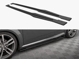 Street PRO Side Skirts Diffusers compatible with Audi TT S / S Line 8S