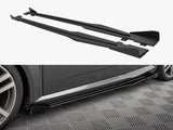Street PRO Side Skirts Diffusers + Flaps compatible with Audi TT S / S Line 8S