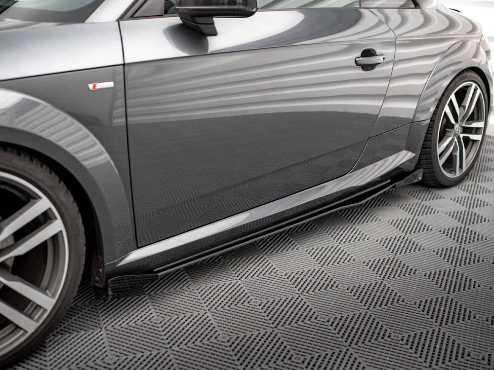 Street PRO Side Skirts Diffusers + Flaps compatible with Audi TT S / S Line 8S