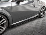 Street PRO Side Skirts Diffusers + Flaps compatible with Audi TT S / S Line 8S