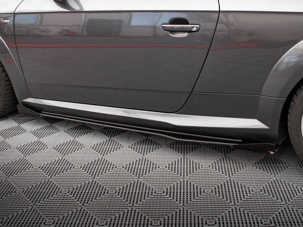 Street PRO Side Skirts Diffusers + Flaps compatible with Audi TT S / S Line 8S