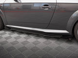 Street PRO Side Skirts Diffusers + Flaps compatible with Audi TT S / S Line 8S
