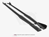 Street PRO Side Skirts Diffusers + Flaps compatible with Audi TT S / S Line 8S