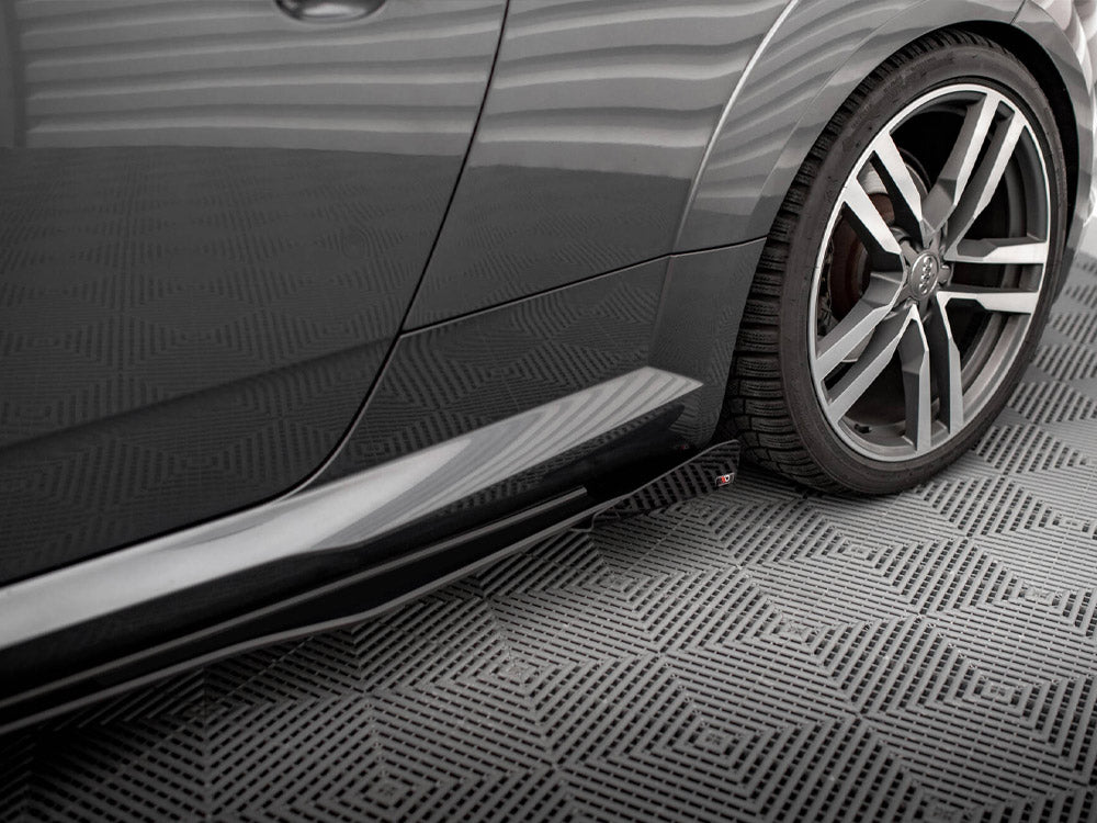 Street PRO Side Skirts Diffusers + Flaps compatible with Audi TT S / S Line 8S