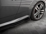 Street PRO Side Skirts Diffusers + Flaps compatible with Audi TT S / S Line 8S