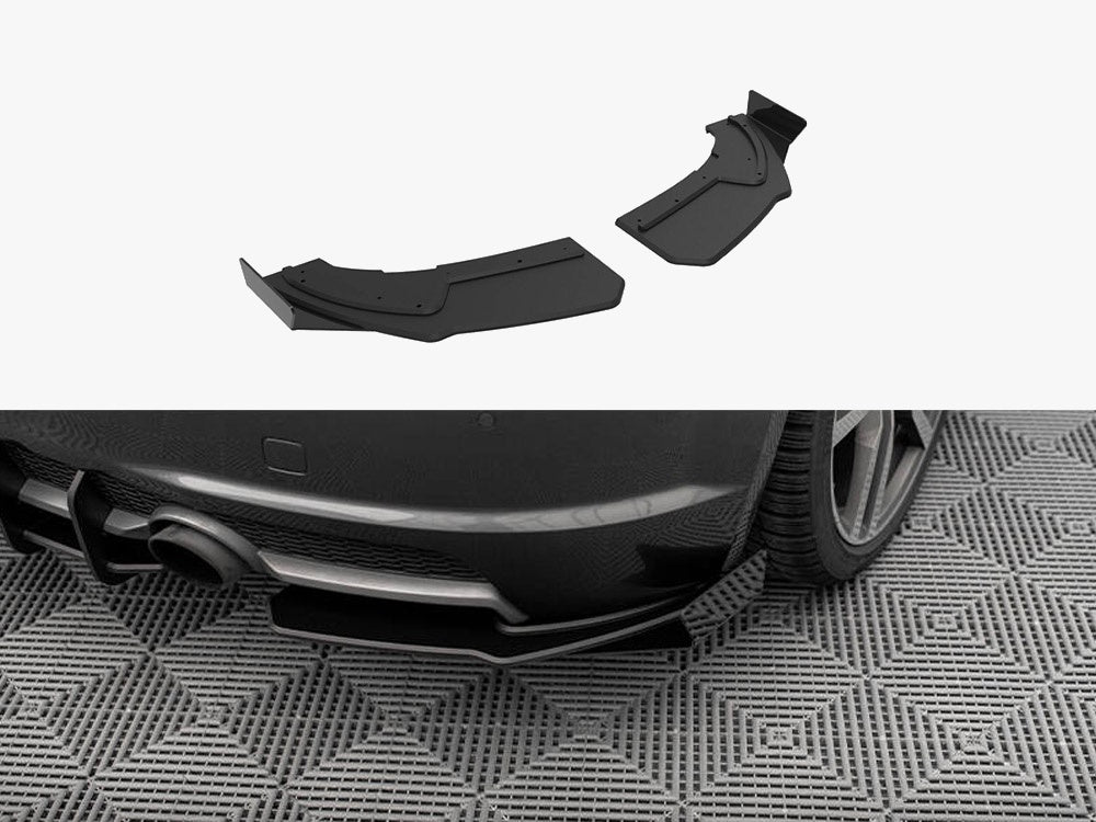 Street Pro Rear Side Splitters + Flaps compatible with Audi TT S Line 8S