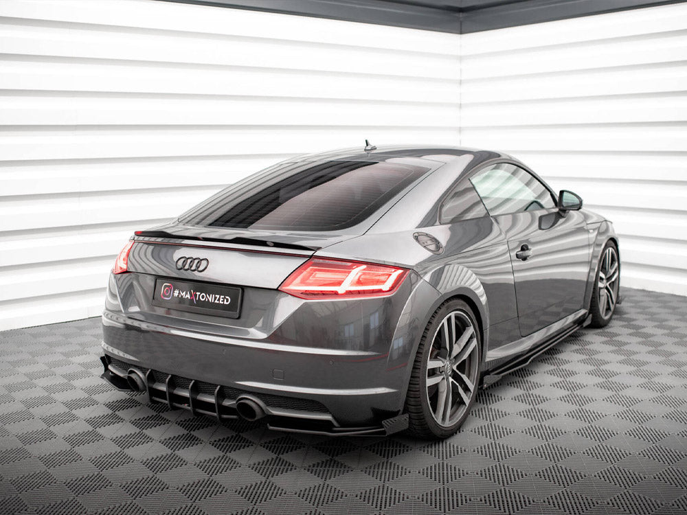 Street Pro Rear Side Splitters + Flaps compatible with Audi TT S Line 8S