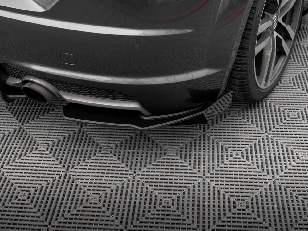Street Pro Rear Side Splitters + Flaps compatible with Audi TT S Line 8S