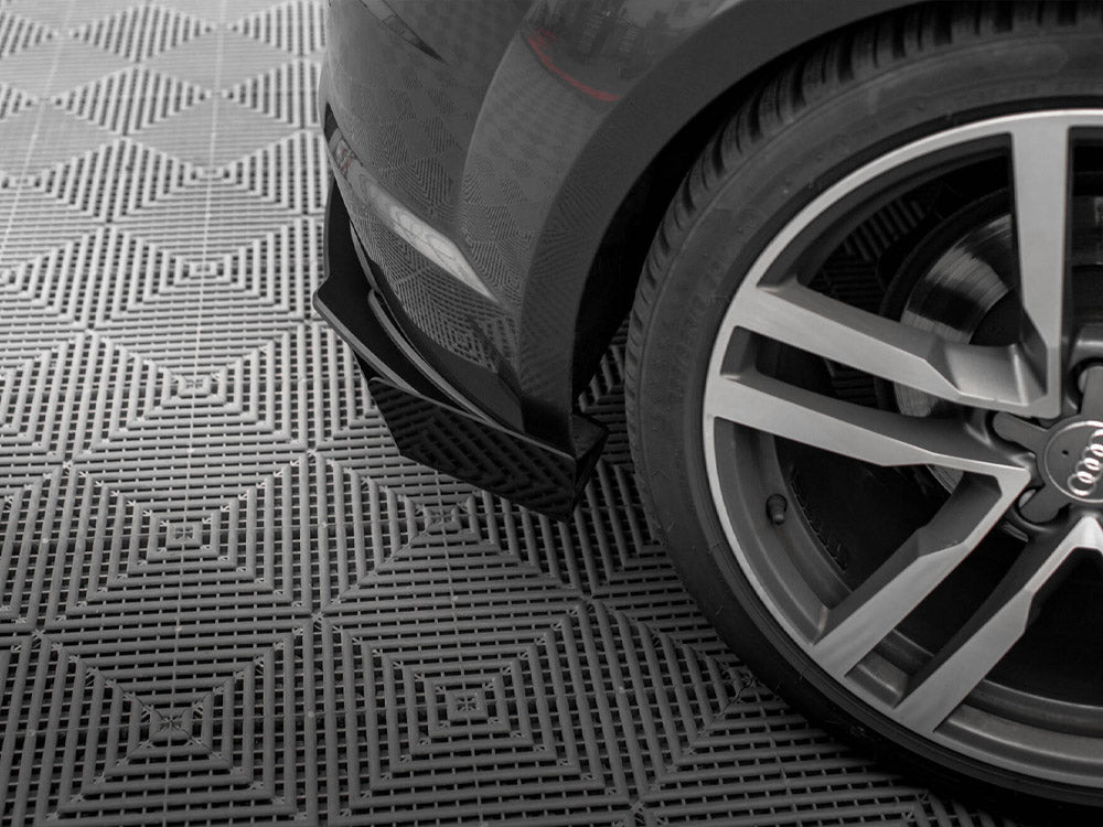 Street Pro Rear Side Splitters + Flaps compatible with Audi TT S Line 8S