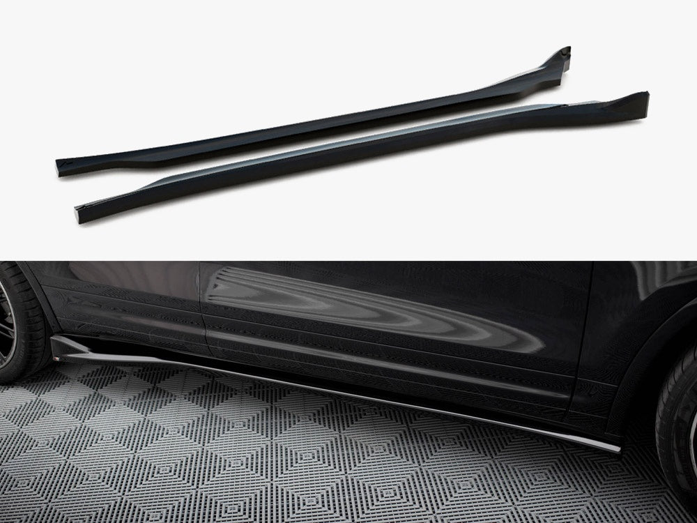 Side Skirts Diffusers compatible with Porsche Cayenne Mk2 Facelift