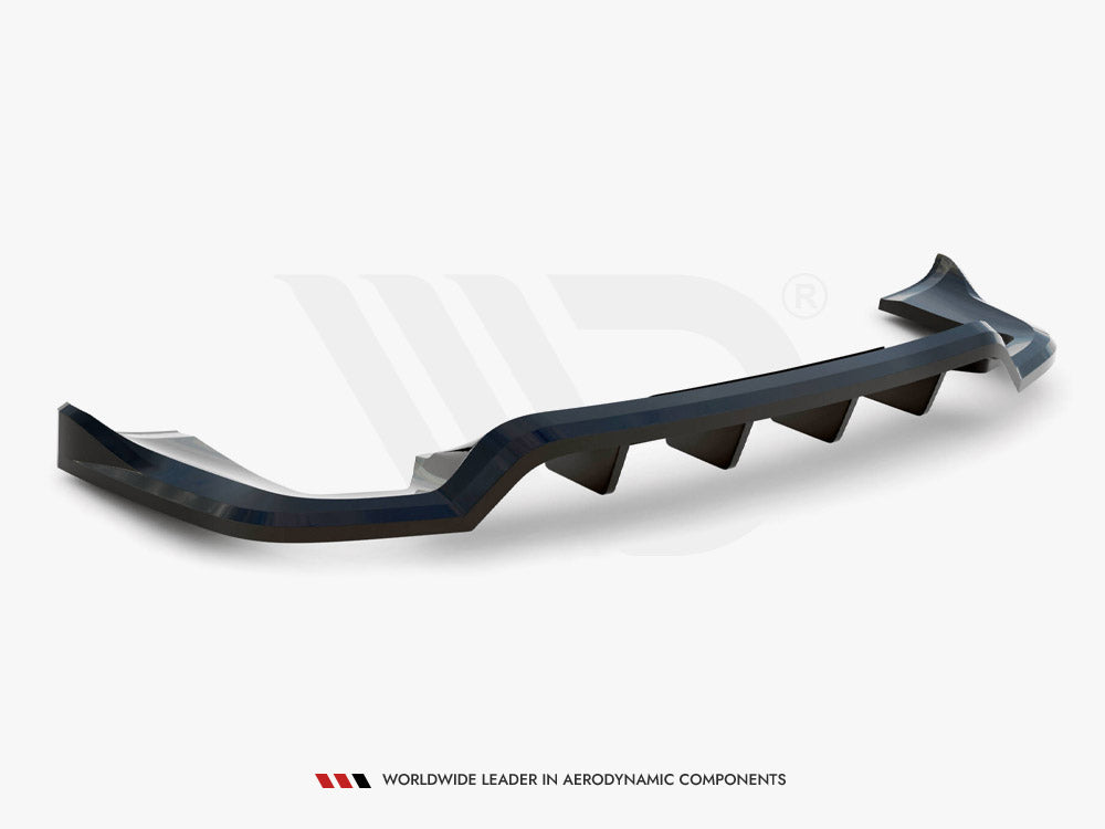 Rear Splitter (Vertical Bars) compatible with Porsche Cayenne Mk2 Facelift
