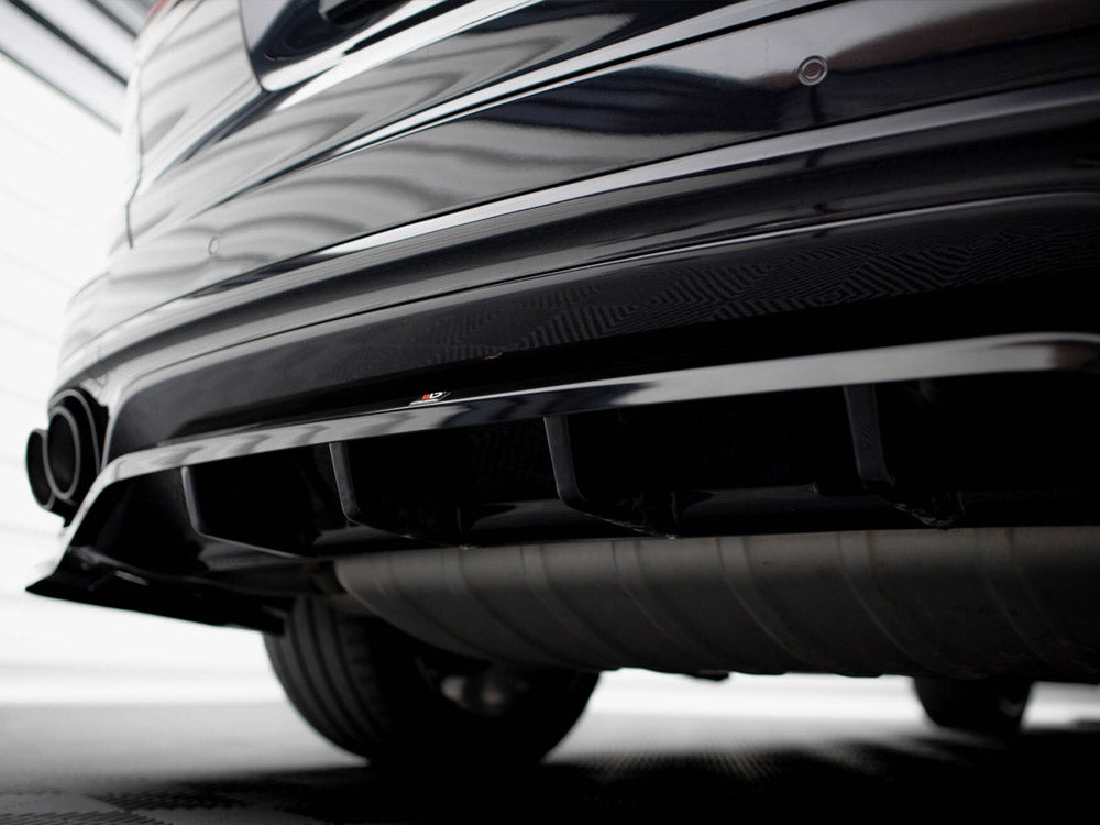 Rear Splitter (Vertical Bars) compatible with Porsche Cayenne Mk2 Facelift