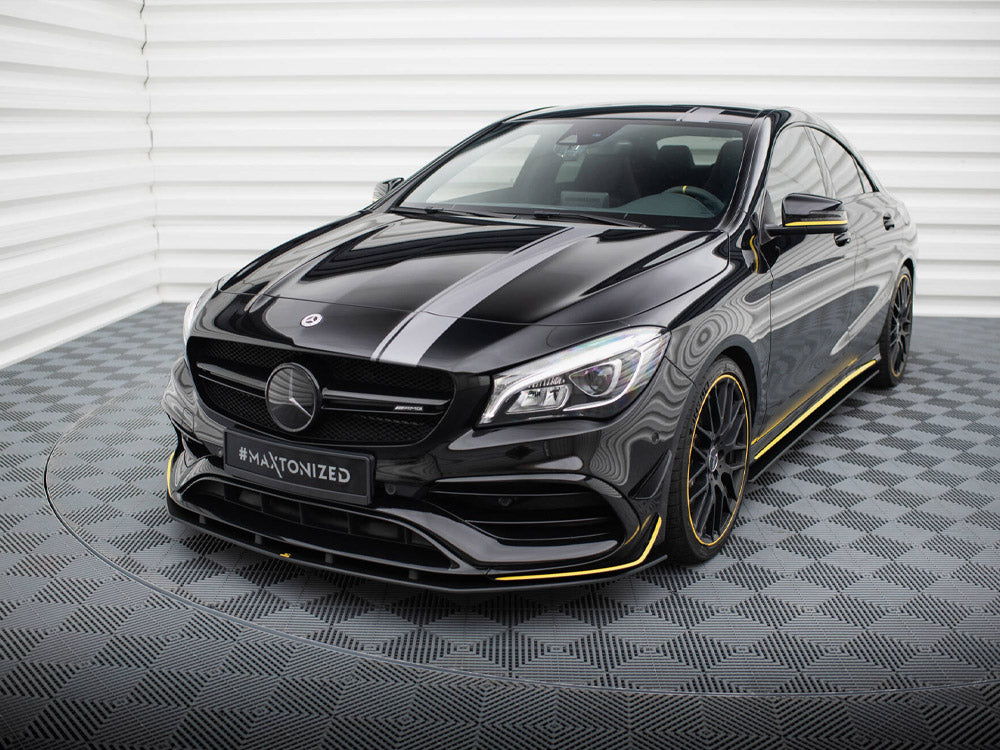 Street PRO Front Splitter compatible with Mercedes-AMG CLA 45 Aero C117 Facelift