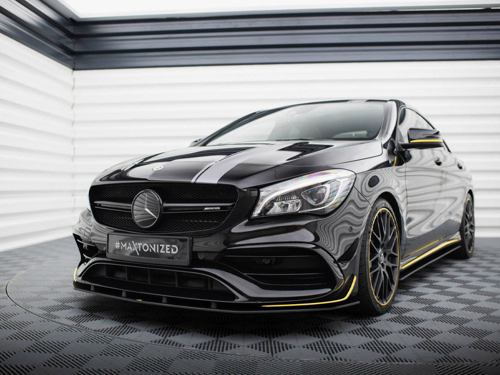Street PRO Front Splitter compatible with Mercedes-AMG CLA 45 Aero C117 Facelift