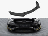 Street PRO Front Splitter + Flaps compatible with Mercedes-AMG CLA 45 Aero C117 Facelift