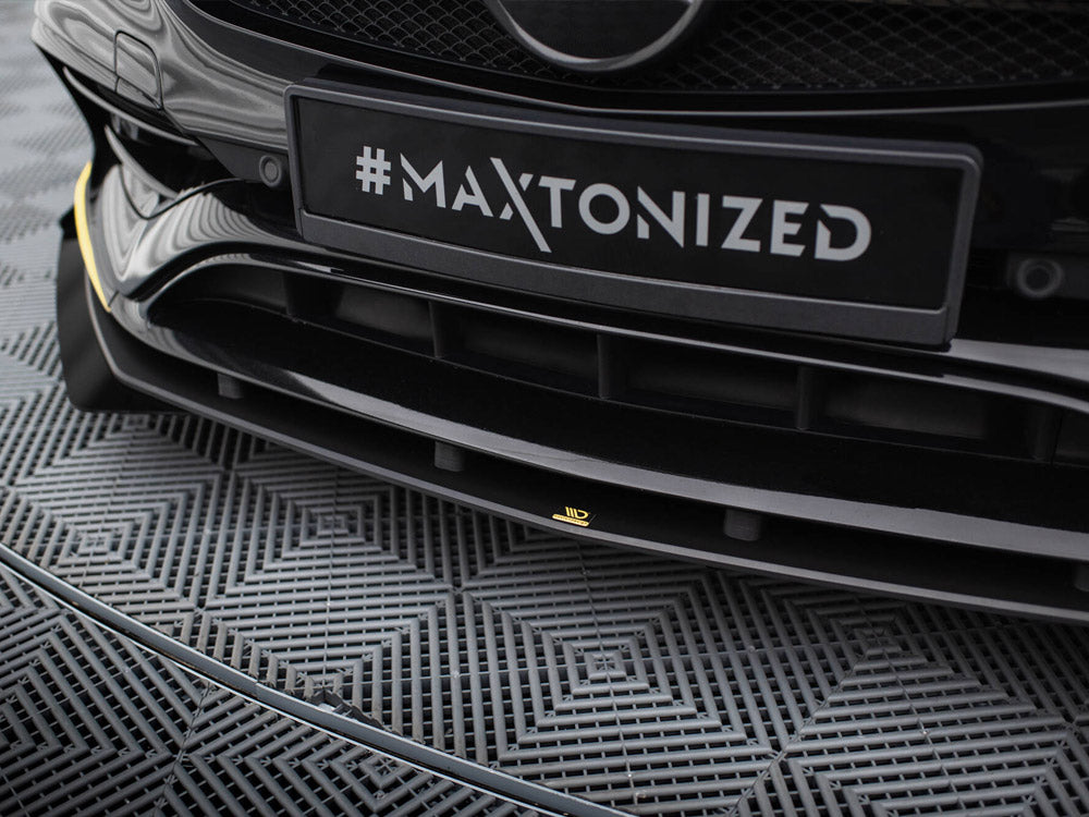 Street PRO Front Splitter + Flaps compatible with Mercedes-AMG CLA 45 Aero C117 Facelift
