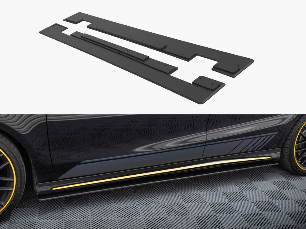 Street PRO Side Skirts Diffusers compatible with Mercedes-AMG CLA 45 C117 Facelift