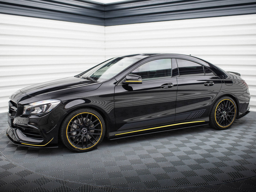 Street PRO Side Skirts Diffusers compatible with Mercedes-AMG CLA 45 C117 Facelift