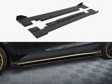 Street PRO Side Skirts Diffusers + Flaps compatible with Mercedes-AMG CLA 45 C117 Facelift