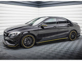 Street PRO Side Skirts Diffusers + Flaps compatible with Mercedes-AMG CLA 45 C117 Facelift