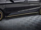 Street PRO Side Skirts Diffusers + Flaps compatible with Mercedes-AMG CLA 45 C117 Facelift