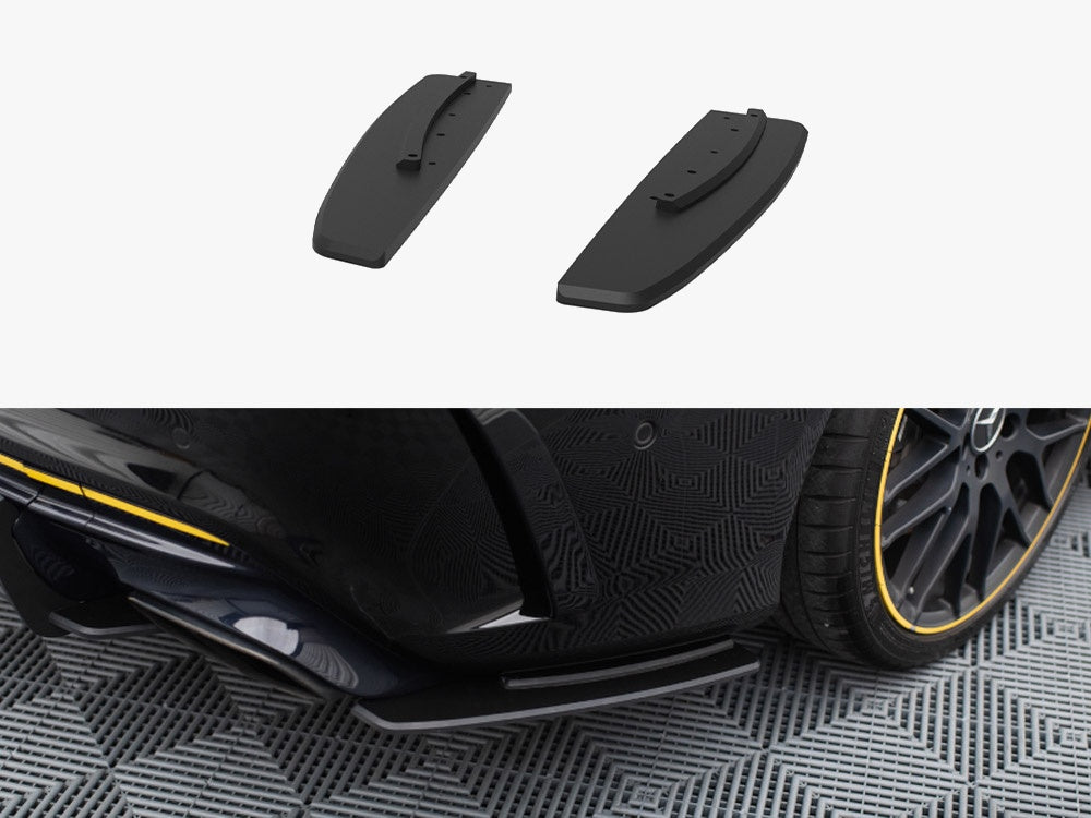 Street Pro Rear Side Splitters compatible with Mercedes-AMG CLA 45 C117 Facelift