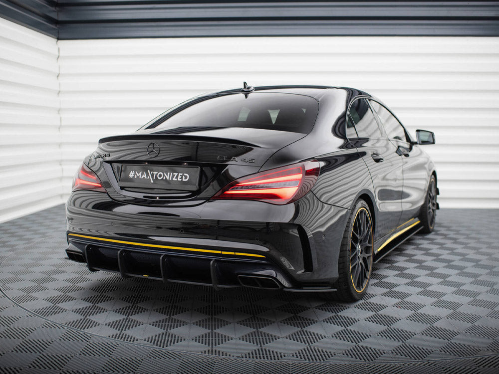 Street Pro Rear Side Splitters compatible with Mercedes-AMG CLA 45 C117 Facelift