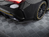 Street Pro Rear Side Splitters compatible with Mercedes-AMG CLA 45 C117 Facelift