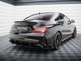 Street Pro Rear Side Splitters + Flaps compatible with Mercedes-AMG CLA 45 C117 Facelift