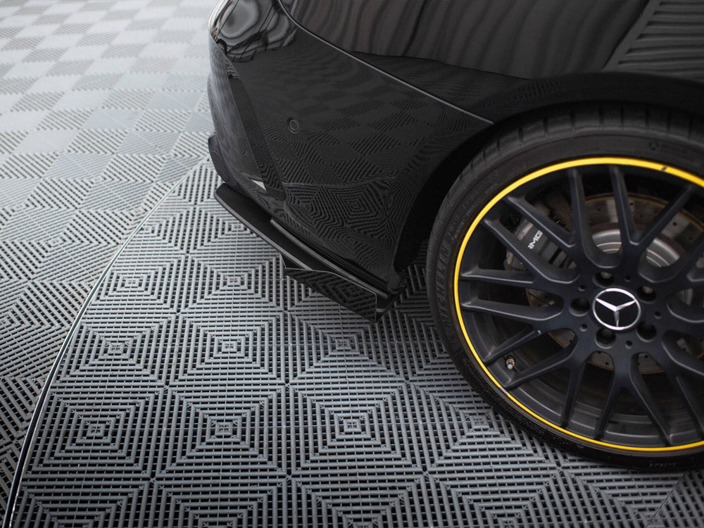 Street Pro Rear Side Splitters + Flaps compatible with Mercedes-AMG CLA 45 C117 Facelift