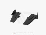 Street Pro Rear Side Splitters + Flaps compatible with Mercedes-AMG CLA 45 C117 Facelift