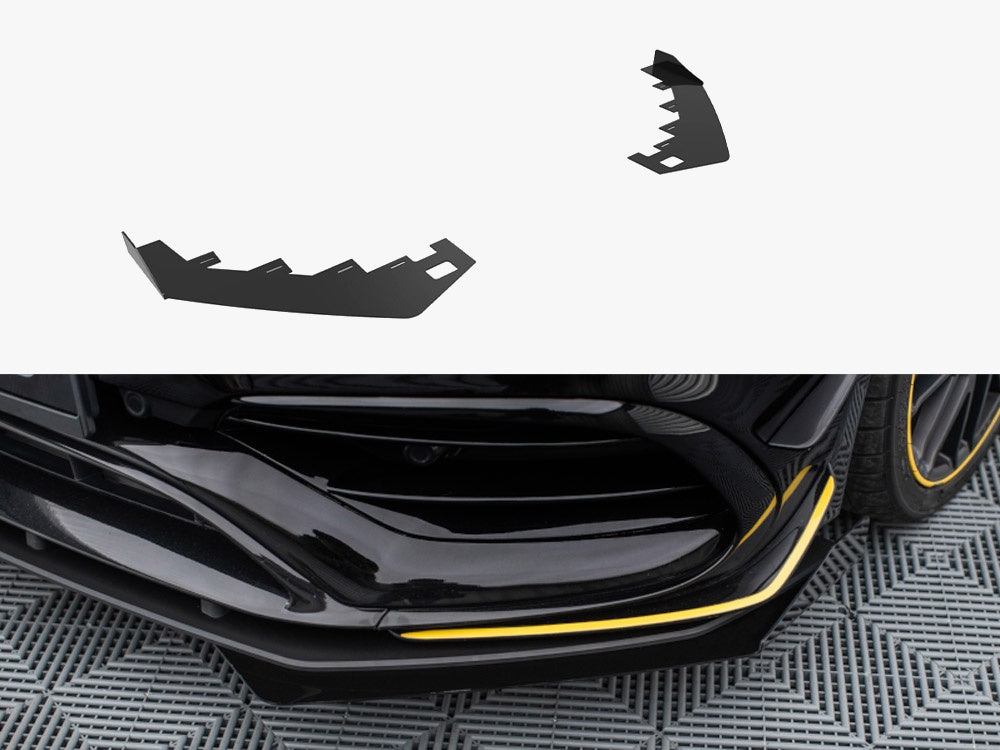 Front Flaps compatible with Mercedes-AMG CLA 45 Aero C117 Facelift